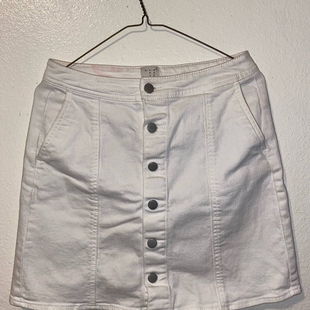 Target White Denim Skirt